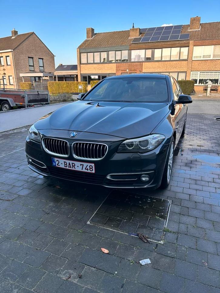Bmw 520d, Auto's, BMW, Particulier, 5 Reeks, Trekhaak, Diesel, Euro 6, Berline, 4 deurs, Automaat, Zwart, Beige, Leder, Achterwielaandrijving
