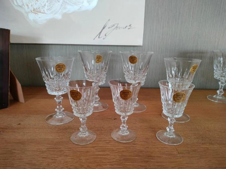 Set de 42 verres Tuileries modèle Cristal d'Arques, Collections, Verres & Petits Verres, Comme neuf, Autres types, Enlèvement