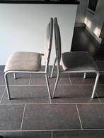 2 chaises de cuisine en parfait état !, Gris, Métal, Comme neuf, Deux