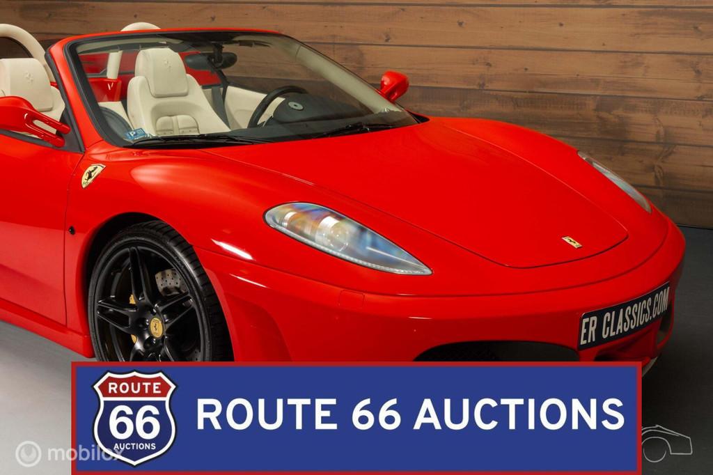 Ferrari F430 Spider F1 | 2006 | Route 66 Auctions, Auto's, Ferrari, Gebruikt, Zwart, Bedrijf, Handgeschakeld