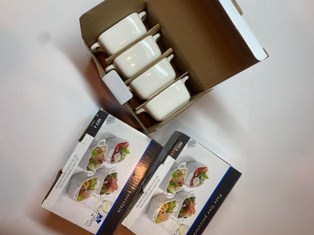 20 serveer schaaltjes potjes NICKY VANKETS, Ophalen of Verzenden, Zo goed als nieuw