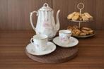 Service café/thé ancien porcelaine DFB Baudour 26 pièces, Enlèvement ou Envoi