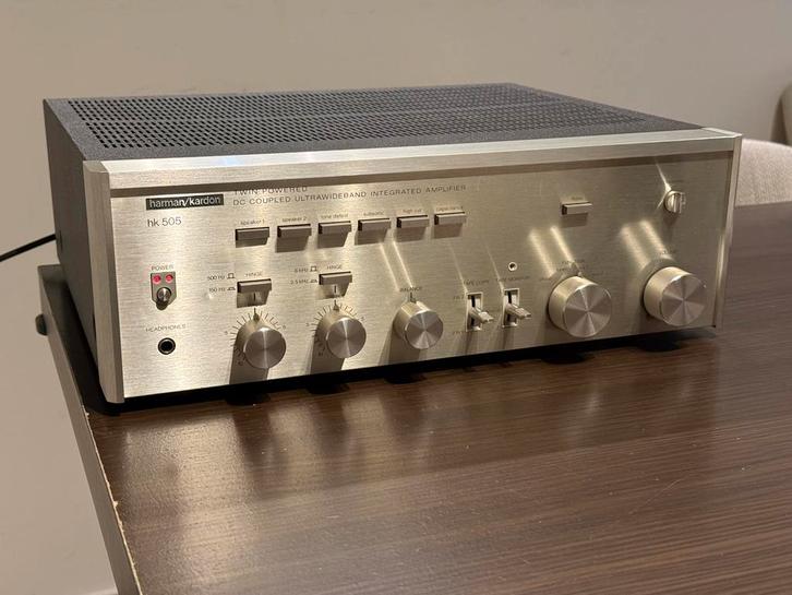 Harman Kardon HK505 Twin Powered integrated amplifier (1979), TV, Hi-fi & Vidéo, Chaîne Hi-fi, Utilisé, Enlèvement