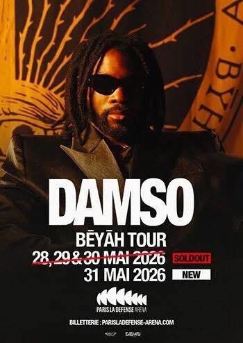 Damso - 2 tickets (Paris - 29/05/26), Tickets & Billets, Événements & Festivals, Deux personnes