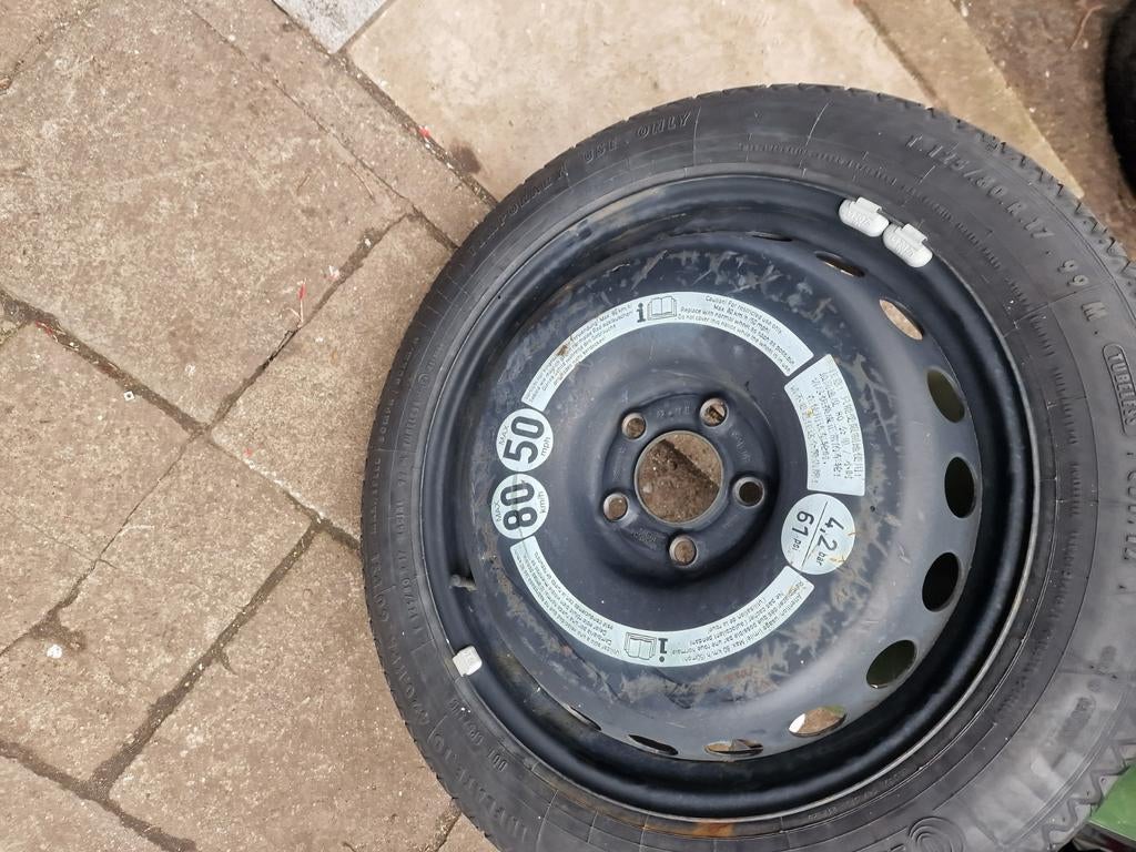 Velg +band thuiskomer/reserveband 125/80/17 bmw vw audi skod, Auto-onderdelen, Banden en Velgen, Ophalen
