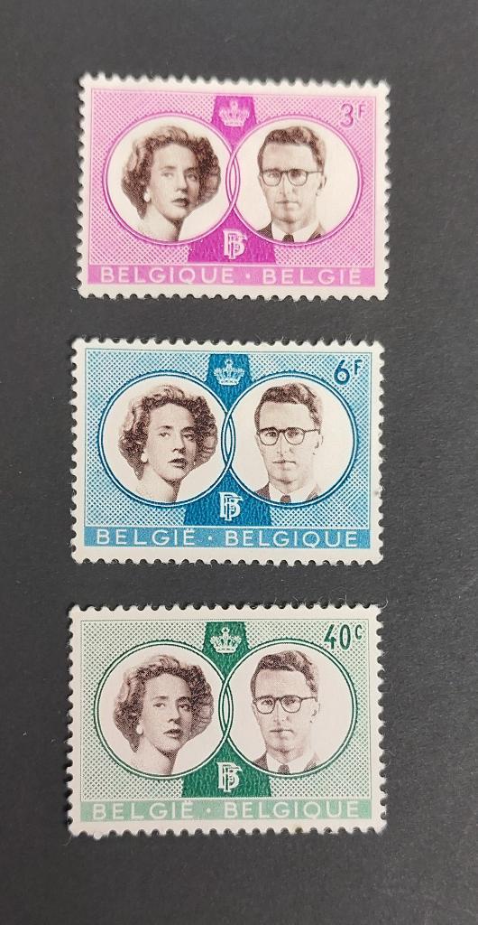 Feuille de luxe K.H. Boudewijn & Fabiola'60 +3 timbres neufs, Timbres & Monnaies, Timbres | Europe | Belgique, Autre, Maison royale