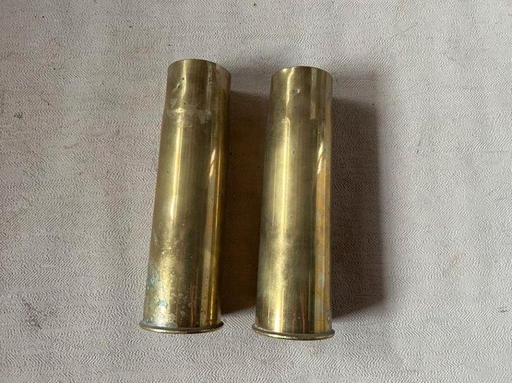 wo1 - 5,7cm Belgische Nordenfeldt hulzen - LEEG, Verzamelen, Militaria | Algemeen, Landmacht, Hulzen of Bodemvondsten, Ophalen of Verzenden