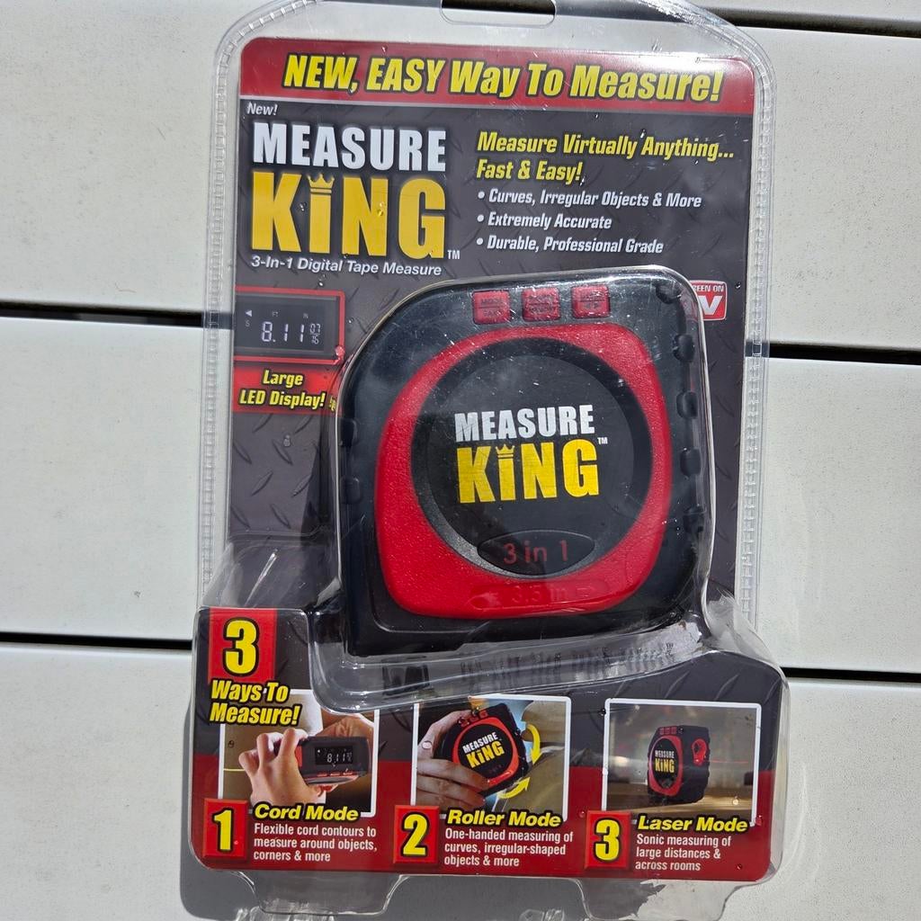 Nieuw!! 3 in 1 rolmaat met laser !!, Doe-het-zelf en Bouw, Meetapparatuur, Verzenden