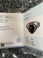 NIEUWE!! 14kGoudenRing met 4,11ctBicolor Saffier&Diamant, Ophalen
