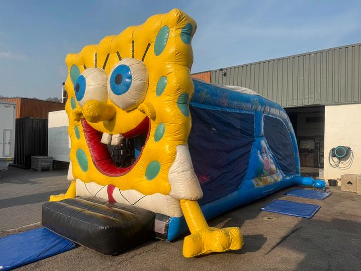 Springkasteel / Hindernissenbaan Sponge BOB te koop, Hobby & Loisirs créatifs, Articles de fête | Location, Enlèvement ou Envoi
