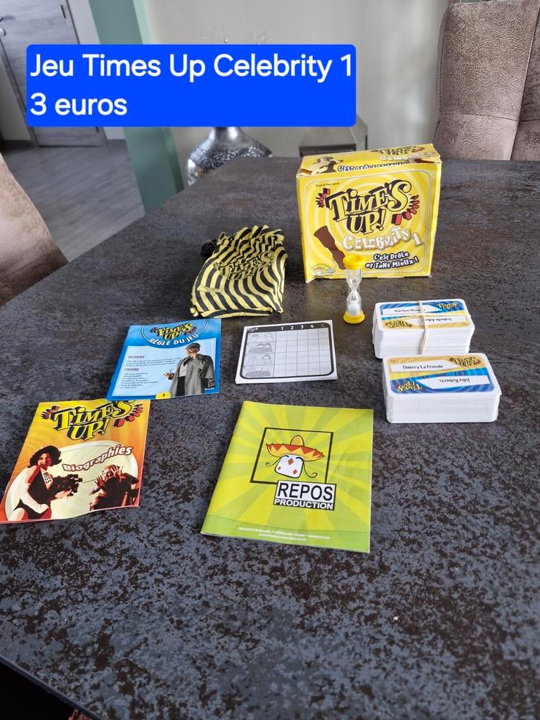 Jeu Times Up Celebrity 1, Enlèvement ou Envoi