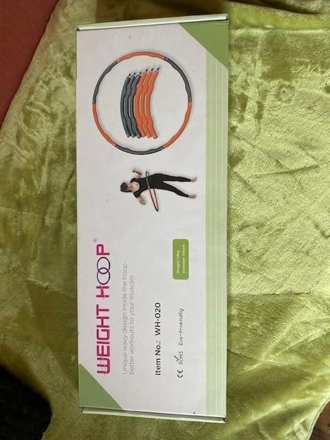 Hoelahoep Weighted Hoop, WH-020, Sports & Fitness, Cerceaux, Neuf, Cerceau, Avec poids, Enlèvement ou Envoi