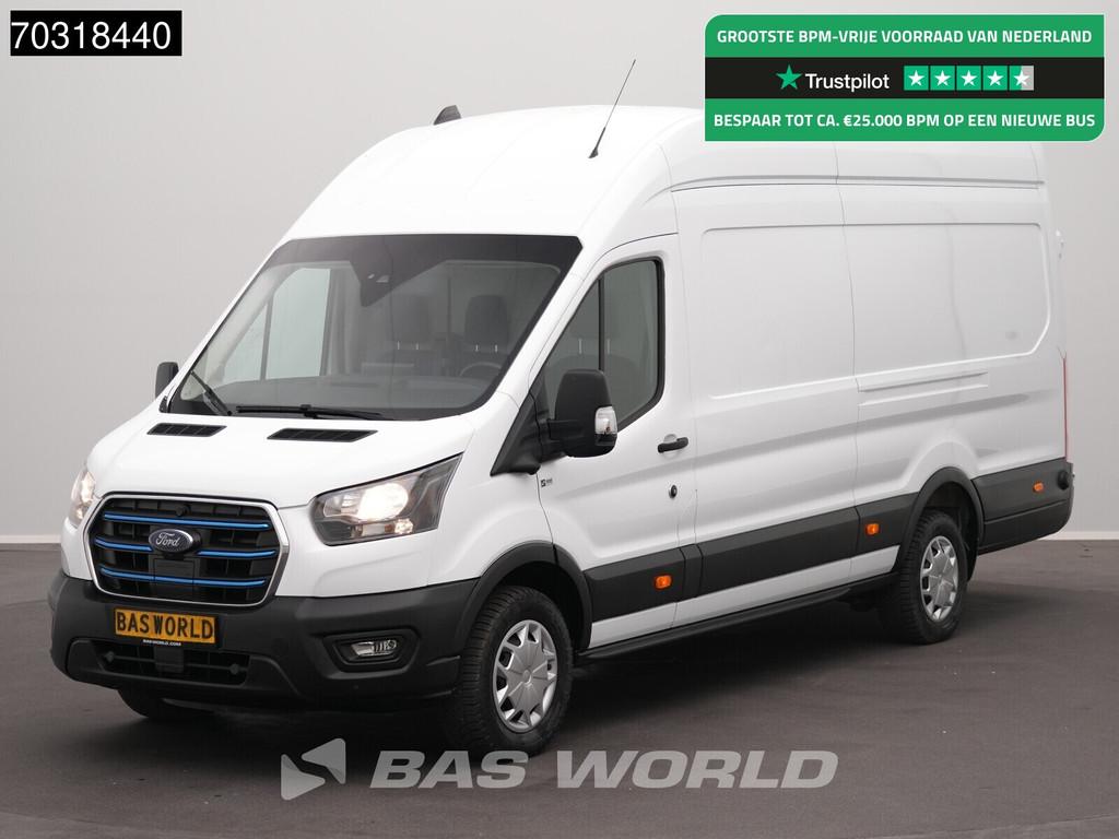 Ford e-Transit 184pk Elektrisch 68kWh 317km WLTP L4H3 Hoog D, Automaat, Stof, Gebruikt, 2675 kg