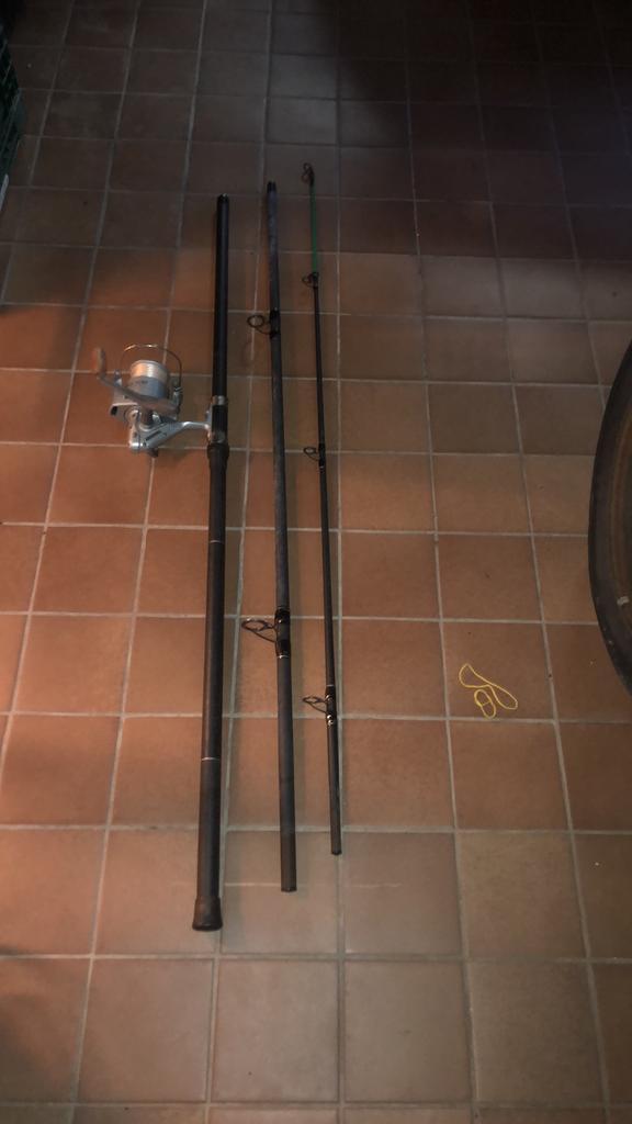 Canne à pêche pour le bord de mer équipée de son moulinet, Sports nautiques & Bateaux, Pêche à la ligne | Général, Utilisé, Canne à pêche complète