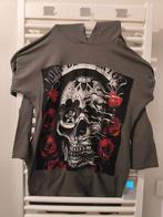 Sweat-shirt à capuche Taille L avec motif Crâne et roses..., Vêtements | Hommes, Neuf, Autres couleurs, Vintage, Taille 52/54 (L)