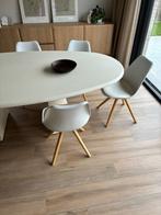 4 eetkamerstoelen, Maison & Meubles, Chaises, Synthétique, Enlèvement, Utilisé, Blanc