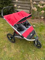 Thule Urban glide 2 double duobuggy, Kinderen en Baby's, Buggy's, Ophalen, Gebruikt, Regenhoes