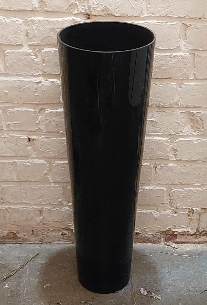 Haut vase en verre noir opaque (2 pièces disponibles), Maison & Meubles, Accessoires pour la Maison | Vases, Verre, Enlèvement