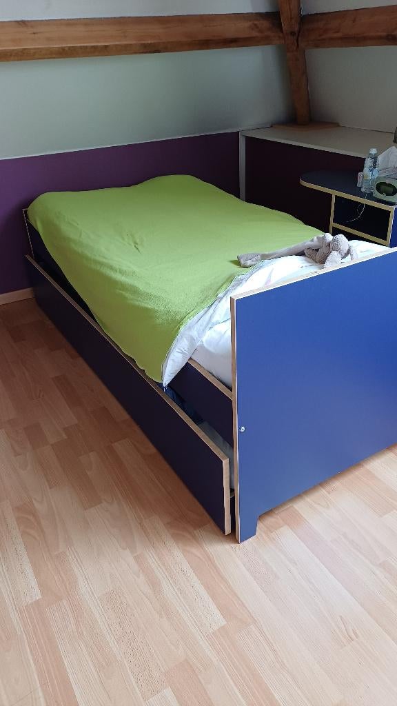 Ensemble chambre ado., Maison & Meubles, Enlèvement, Comme neuf, Bleu