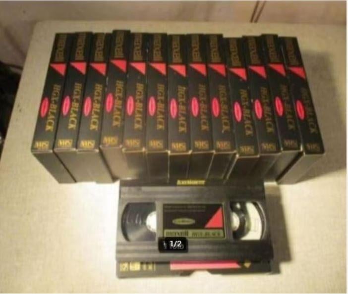 14 cassettes vidéo VHS de haute qualité - Maxell HGX Black, Enlèvement ou Envoi, Comme neuf, Cassette vidéo