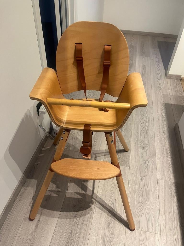 Eetstoel Childhome, Ophalen, Zo goed als nieuw, Meegroeistoel, Gordel(s)