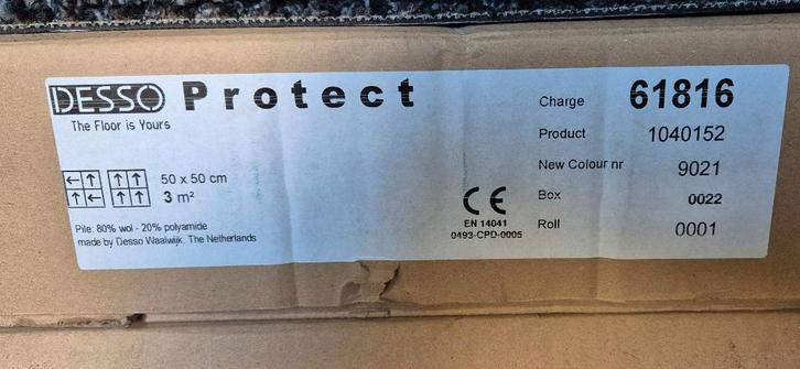 Desso tapijttegels, Maison & Meubles, Ameublement | Revêtements de sol, Neuf, Dalles de Moquette, Gris, 10 à 25 m², Enlèvement