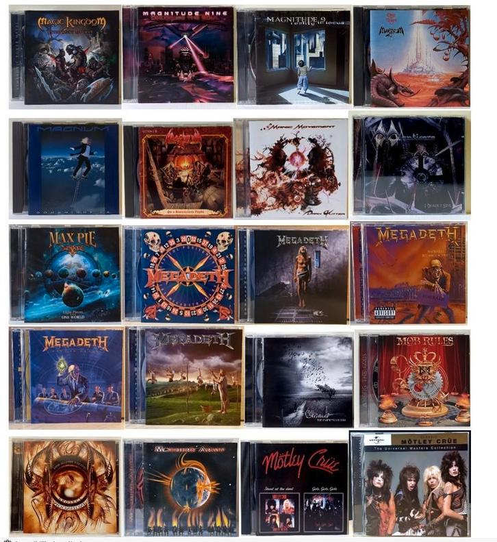 Hardrock & Metal cd's   'M', CD & DVD, CD | Hardrock & Metal, Utilisé, Enlèvement ou Envoi