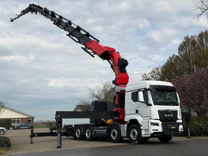 MAN TGS 35.520 NIEUW! PALFINGER PK135002 TEC/FLYJIB/WINCH FU, Auto's, Vrachtwagens, Bedrijf, ABS, Achteruitrijcamera, Adaptive Cruise Control