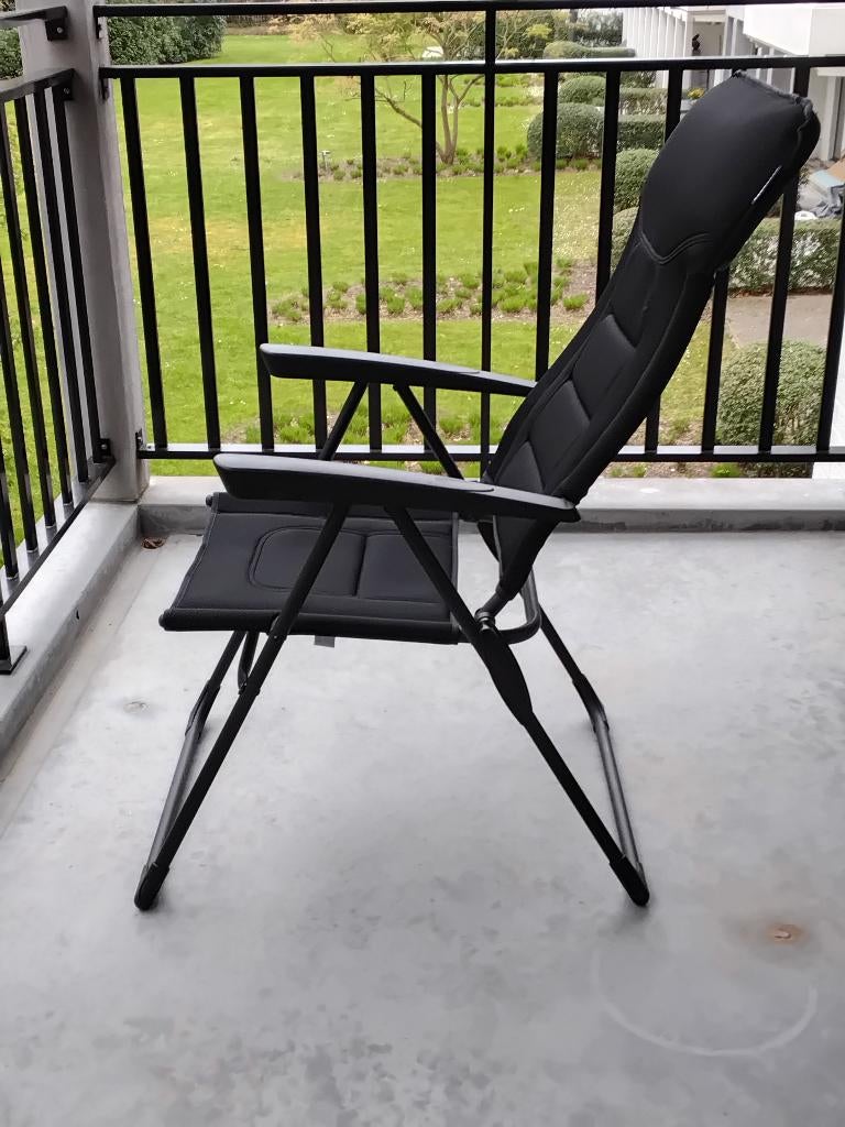 Nouveau lot de 2 chaises pliantes (noir m), Enlèvement, Neuf, Aluminium, Ajustable