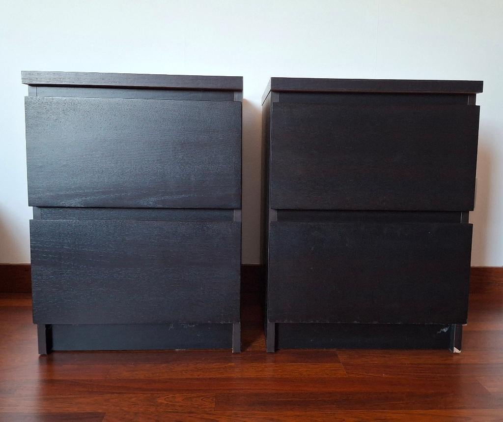 Nachtkastje(s), Huis en Inrichting, Ophalen, Gebruikt, Hout, 55 tot 70 cm