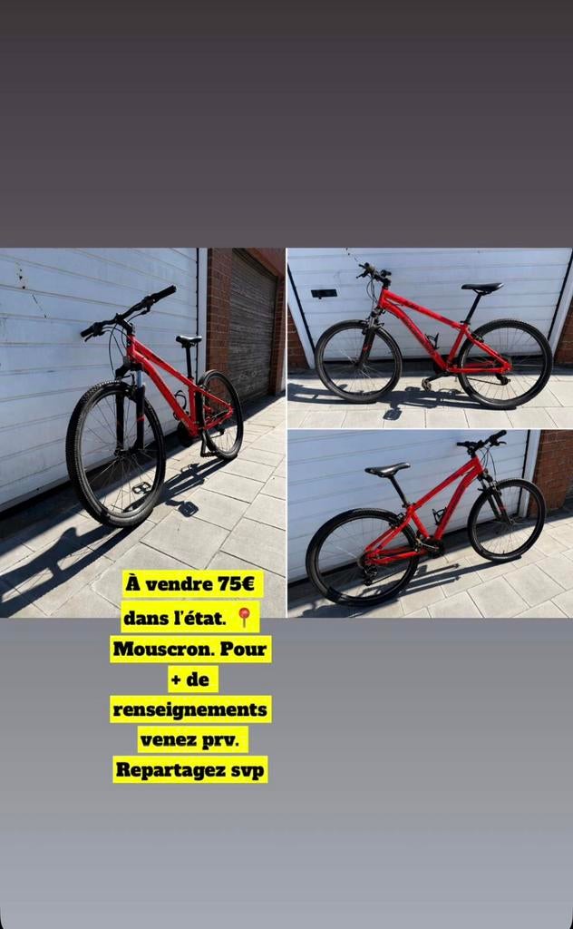 Vtt rockrider st100, Enlèvement ou Envoi, Utilisé