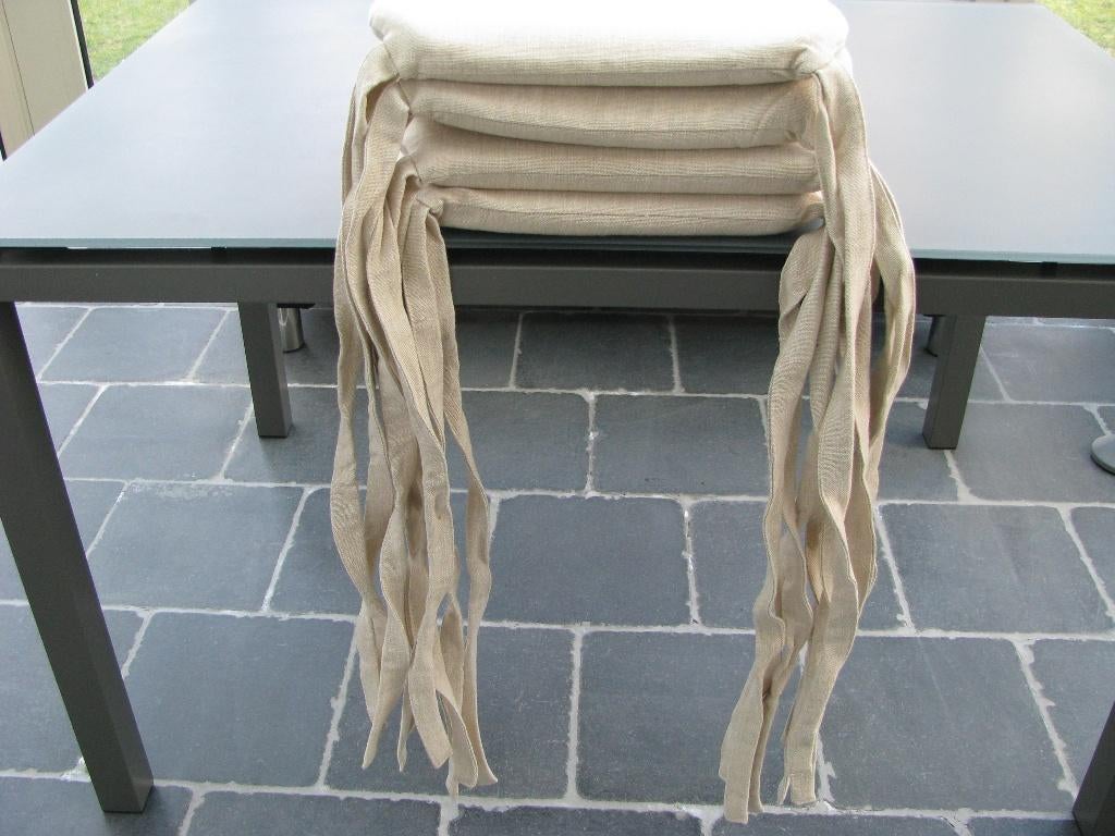 STOELKUSSENS, Huis en Inrichting, Woonaccessoires | Kussens, Ophalen of Verzenden, Zo goed als nieuw, Beige, Vierkant