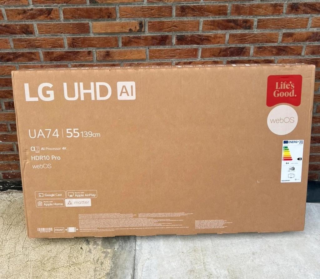 Smart TV LG UHD AI UA74 4K 2025 55 pouces, Enlèvement
