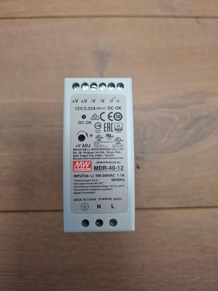 Alimentation électrique - MEAN WELL/MDR-40-12 - NEUVE, Electroménager, Pièces & Accessoires, Neuf, Envoi