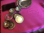 set van verschillende verzilverde of verzilverde schalen, Ophalen, Zilver