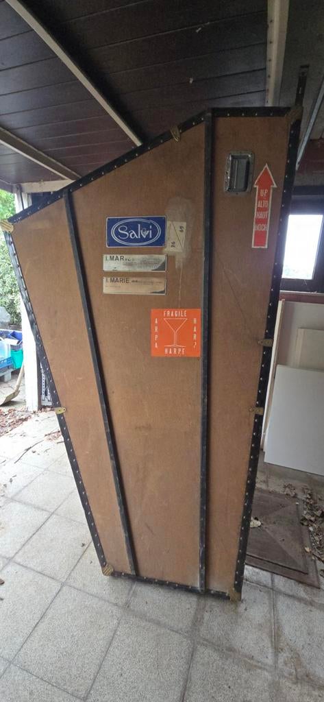 Kast koffer voor harp Salvi verzamelstuk barmeubel, Ophalen