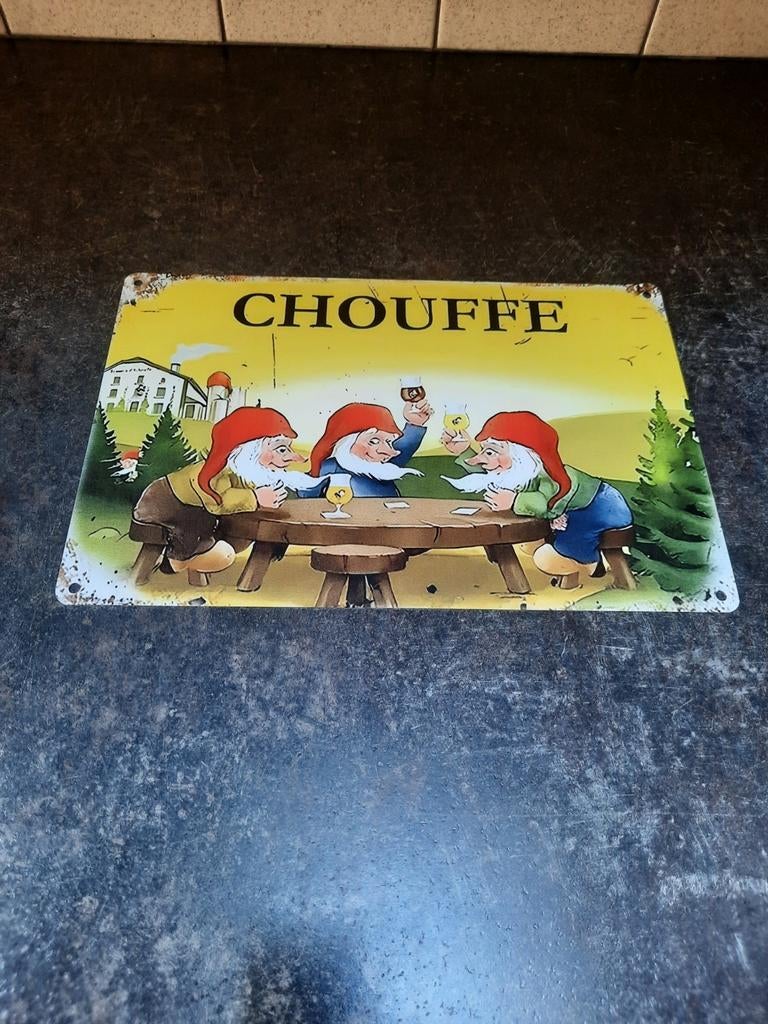 La chouffe reclamebord, Ophalen, Reclamebord