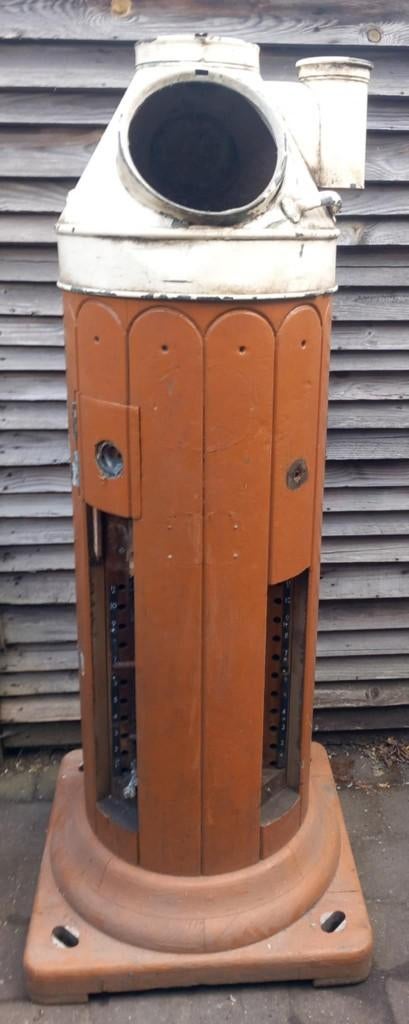 Teakhouten kompasvoet (teak binnacle), Ophalen