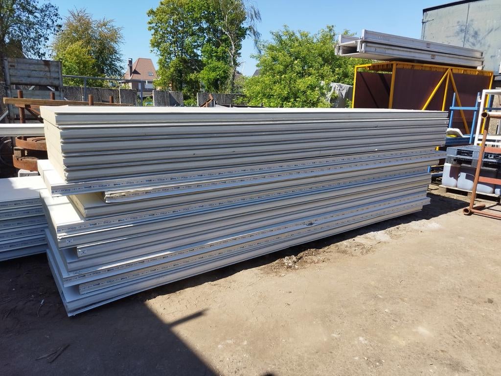 Sandwichpanelen voor wand 10 cm - wit, Doe-het-zelf en Bouw, Isolatie en Afdichting, Gebruikt, Ophalen of Verzenden, Hardschuim (Pir)