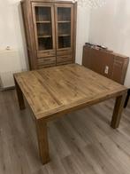 Houten eettafel / vierkante tafel, Huis en Inrichting, Tafels | Eettafels, Ophalen, Vierkant, Zo goed als nieuw, Vijf personen of meer