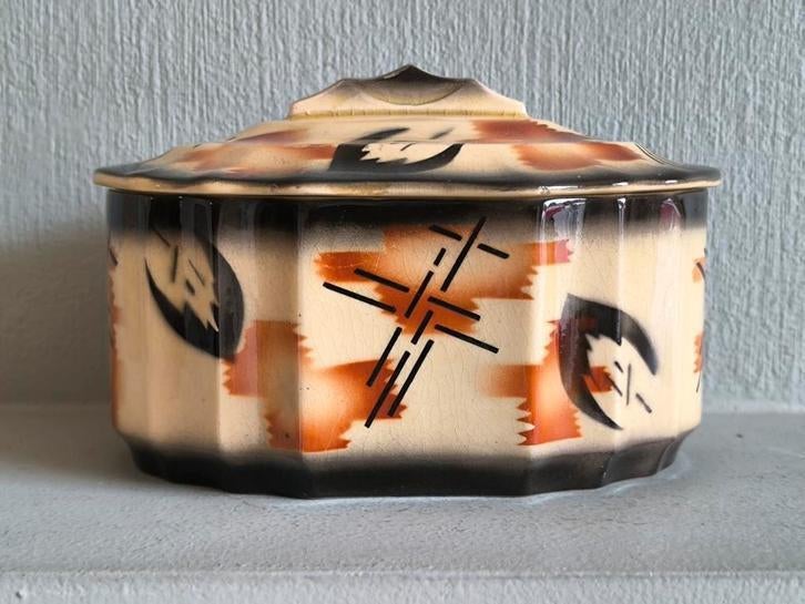 Art deco schaal met deksel, Antiek en Kunst, Ophalen of Verzenden