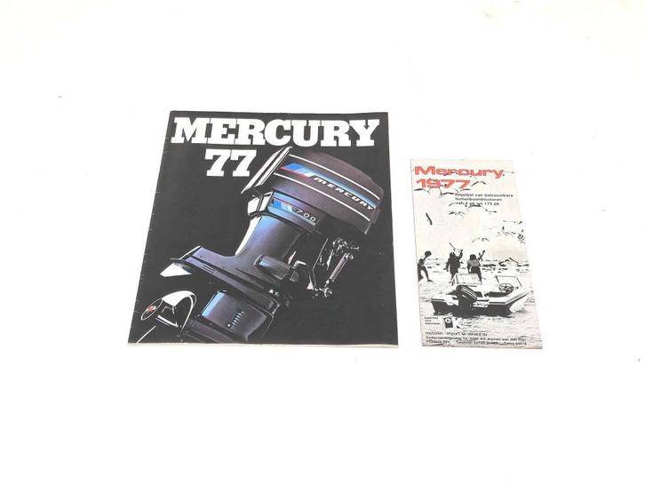Originele MERCURY folder plus prijslijst 1977 izgs, Watersport en Boten, Accessoires en Onderhoud, Zo goed als nieuw, Boek of Waterkaart