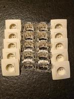 10 x Nico stopcontacten met penaarde 28.5mm, Enlèvement ou Envoi, Comme neuf, Interrupteur