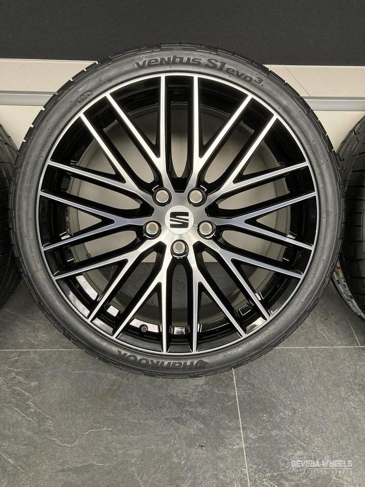 19” originele Seat Leon ST Cupra velgen + banden 5x112 5F0, Auto-onderdelen, Banden en Velgen, Banden en Velgen, Zomerbanden, 19 inch