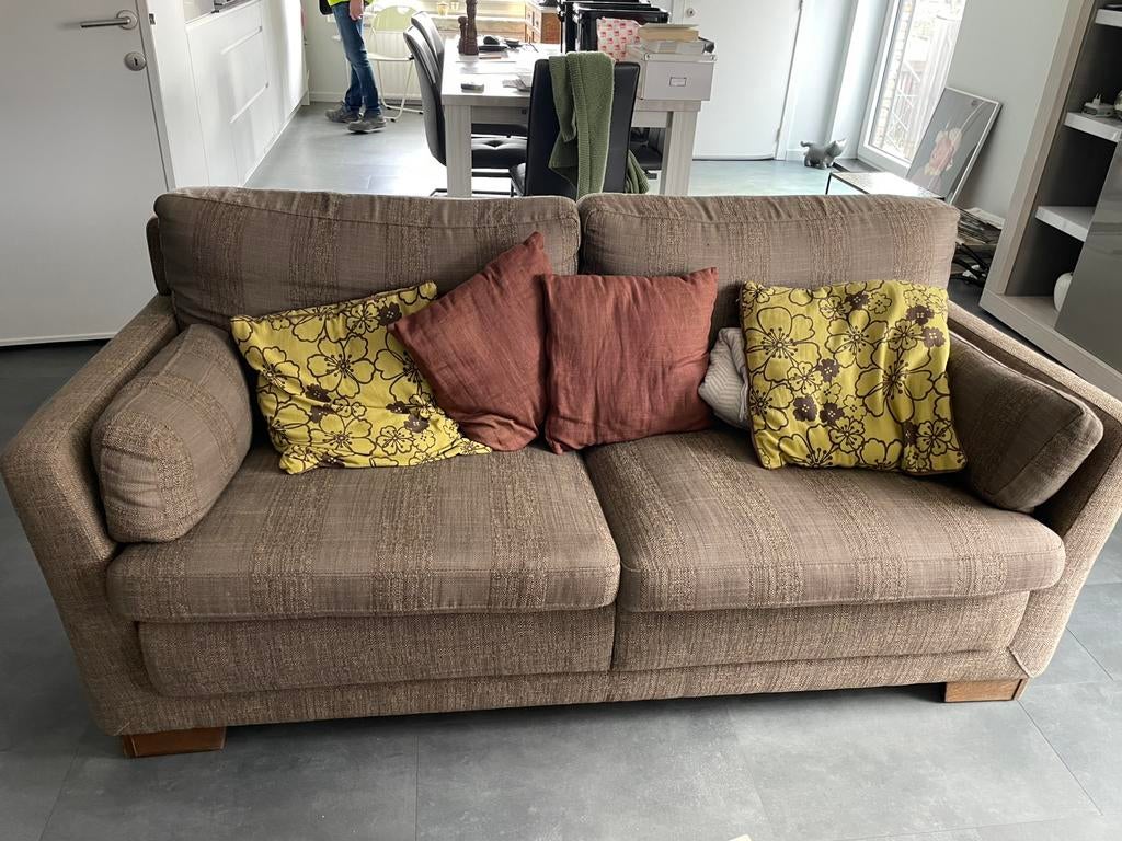 Sofa 2-3 zit in stof, 75 à 100 cm, Enlèvement, Utilisé, Deux personnes