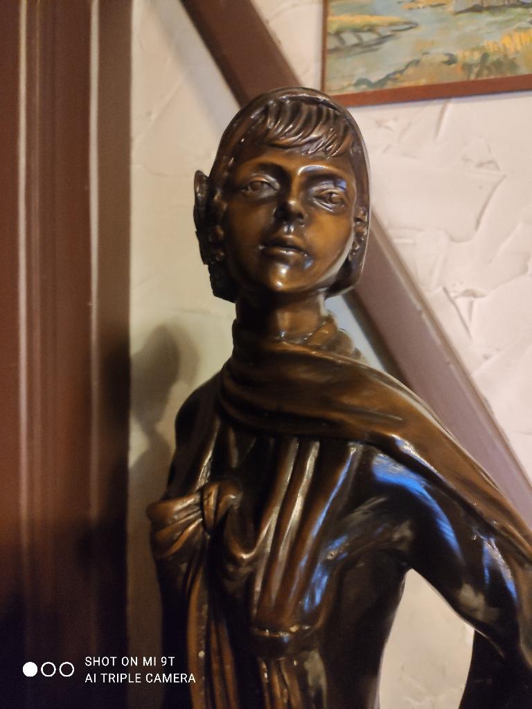 brons.Leon Pilet 1875, Antiek en Kunst, Kunst | Etsen en Gravures, Ophalen