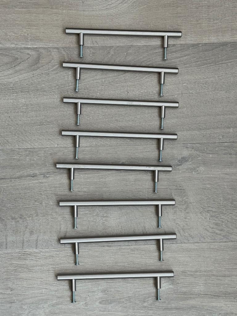 Kastgreepjes inox, Ophalen, Gebruikt, Inox, Klink of Kruk