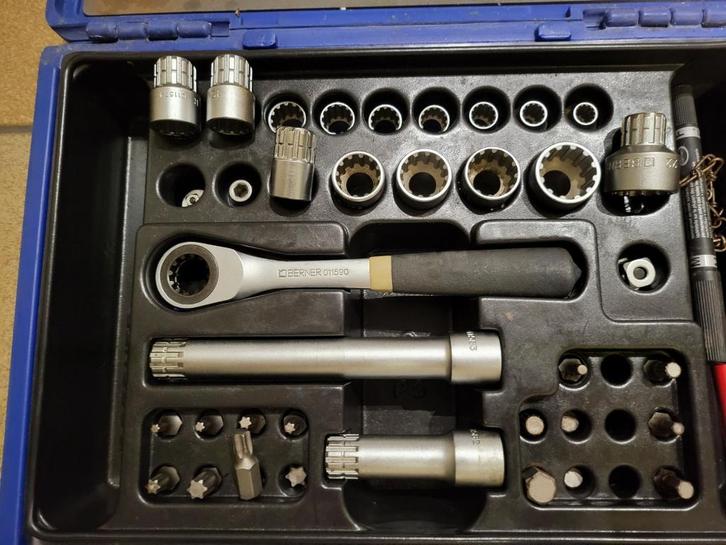 BERNER Coffret de douilles débouchantes, Bricolage & Construction, Boîtes à outils, Comme neuf, Enlèvement ou Envoi