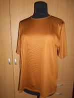 Cognackleur top met korte mouwen / Maat XL, Kleding | Dames, Ophalen of Verzenden, Zo goed als nieuw, Shirt of Top