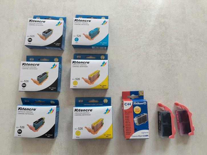 Cartouches d'encre neuves compatibles avec imprimante CANON, Informatique & Logiciels, Fournitures d'imprimante, Comme neuf, Enlèvement ou Envoi